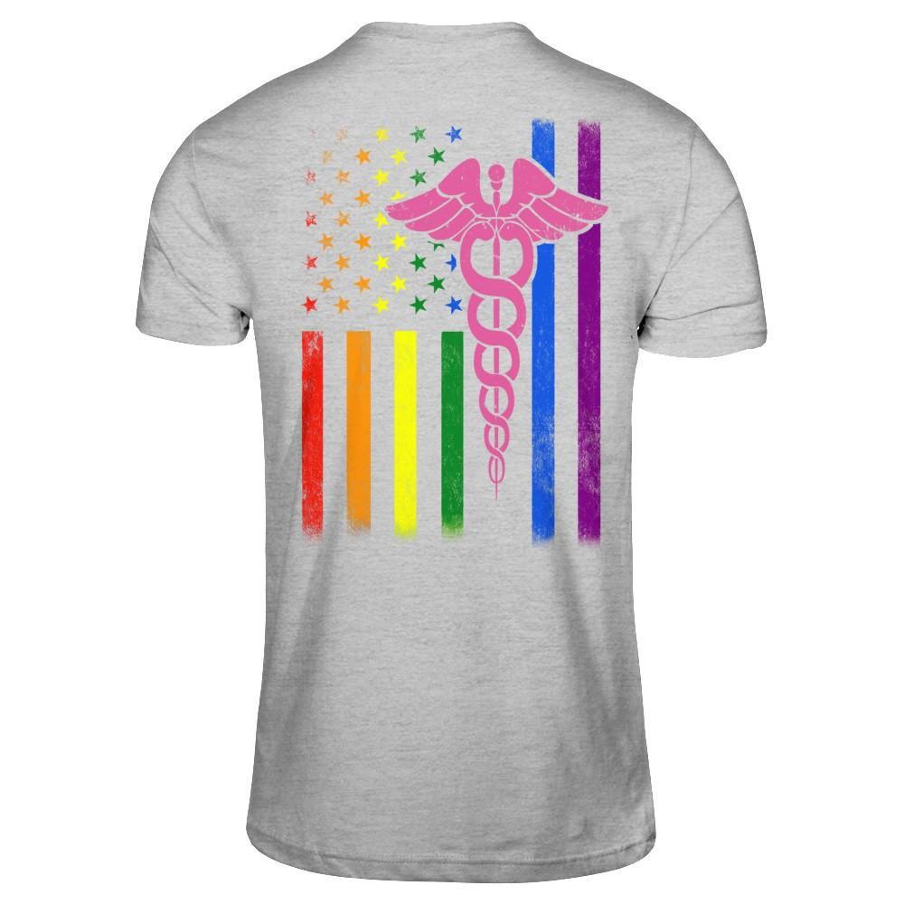 Nurse Rainbow Lgbt Flag Pride Lesbian Gay Super Stronger T-Shirt & Hoodie | Teecentury.com