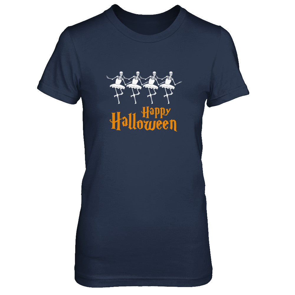 Ballet Skeleton Happy Halloween T-Shirt & Tank Top | Teecentury.com