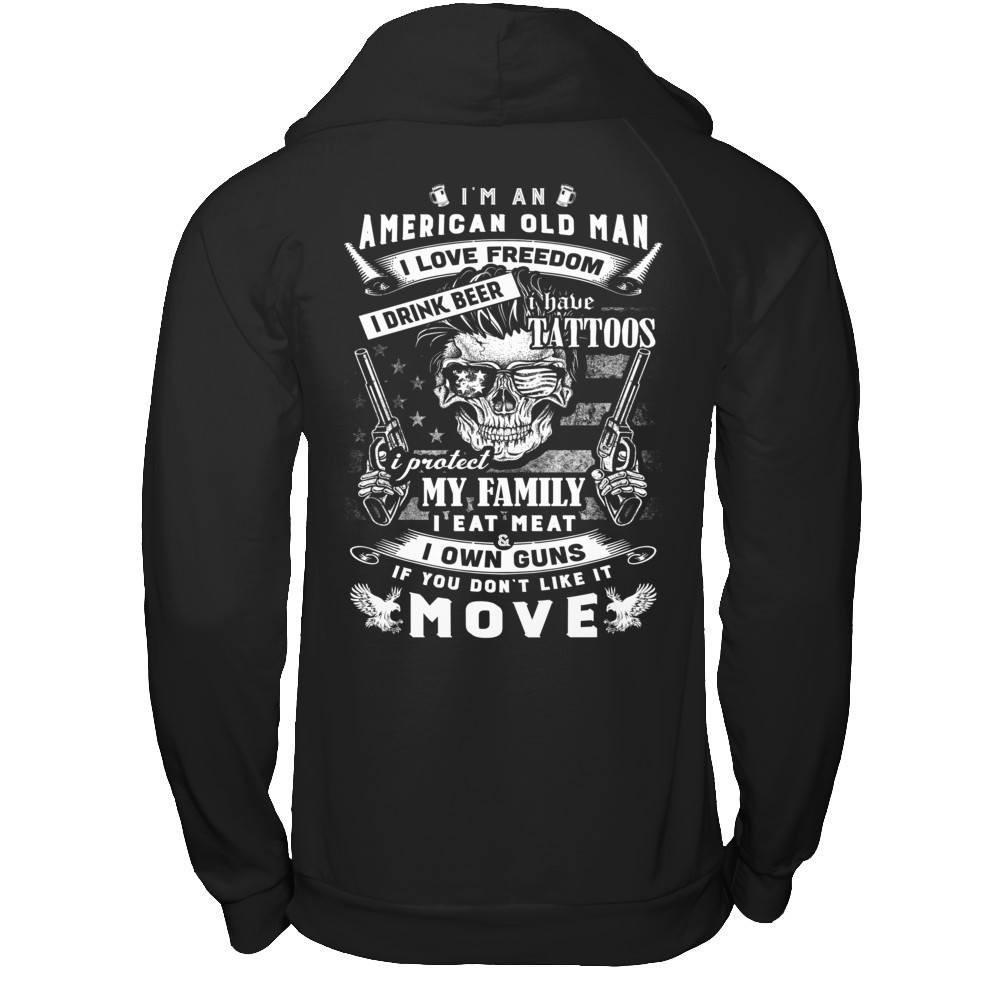 I'm An American Old Man T-Shirt & Hoodie | Teecentury.com
