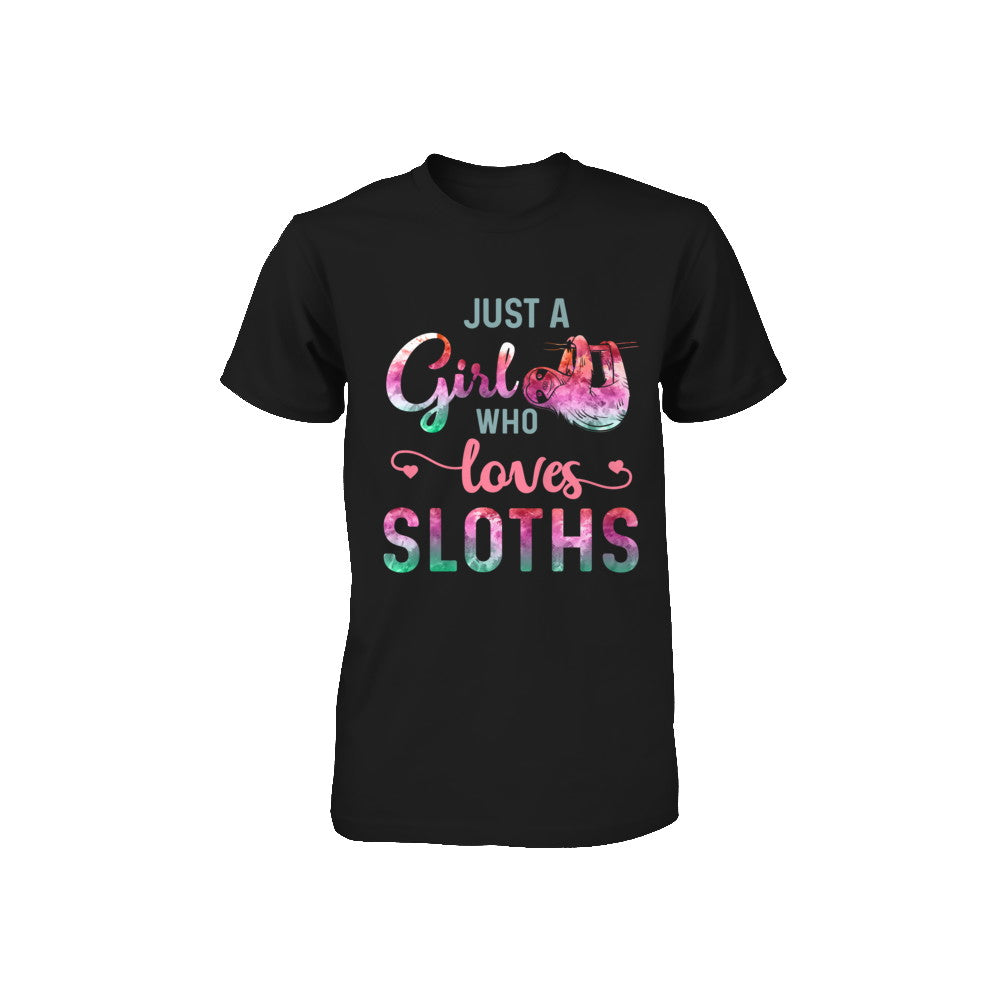 Just A Girl Who Loves Sloths Sloth Lover Youth Youth Shirt | Teecentury.com