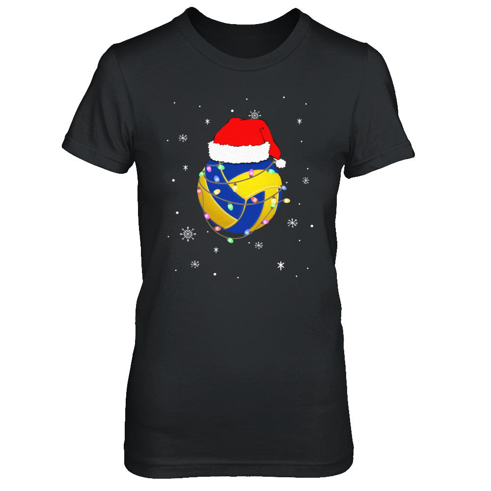 Santa Hat Volleyball Christmas Gifts T-Shirt & Sweatshirt | Teecentury.com