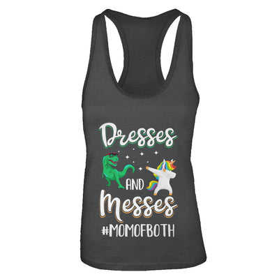 Dresses And Messes Mom Of Both Funny Gift For Mom T-Shirt & Tank Top | Teecentury.com