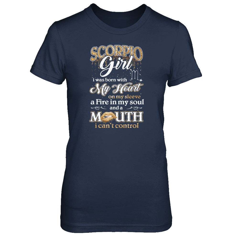 I'm A Scorpio Girl Lipstick October November Funny Zodiac Birthday T-Shirt & Tank Top | Teecentury.com
