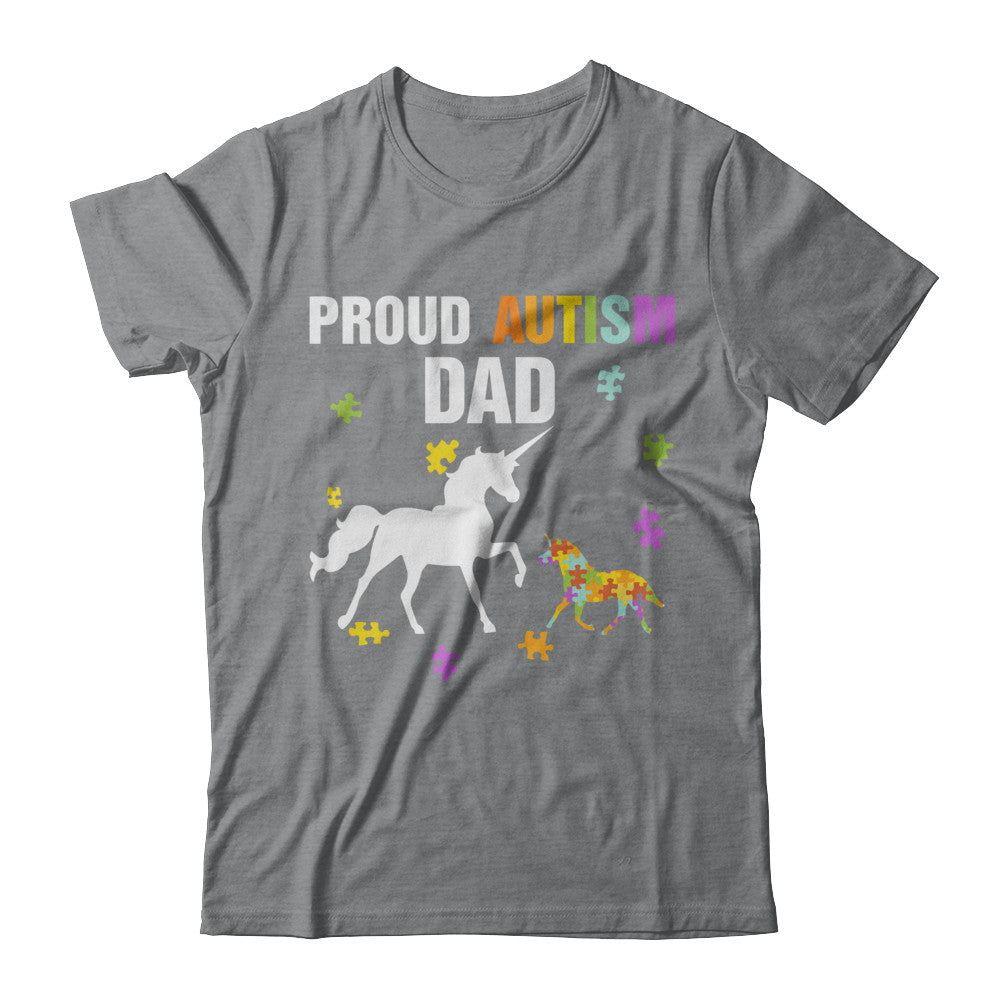 Proud Autism Dad Unicorn Autism Awareness T-Shirt & Hoodie | Teecentury.com