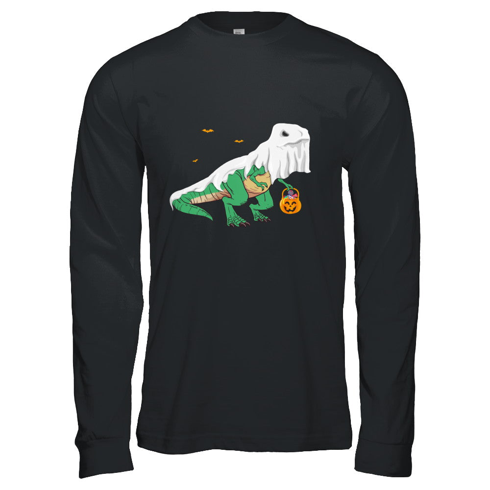 Halloween T Rex Dinosaur Ghost Trick Or Treat T-Shirt & Hoodie | Teecentury.com