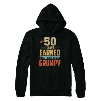 Vintage The Right To Be Grumpy 50th 1972 Birthday Gift T-Shirt & Hoodie | Teecentury.com