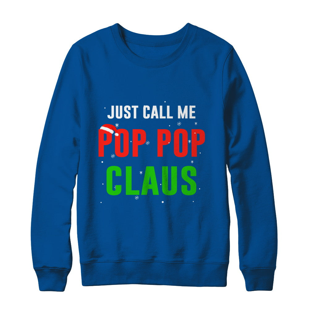 Santa Pop Pop Claus Matching Family Christmas Pajamas T-Shirt & Sweatshirt | Teecentury.com