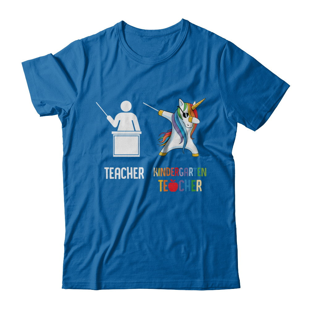 Dabbing Unicorn Kindergarten Teacher Funny Gifts Dab T-Shirt & Hoodie | Teecentury.com
