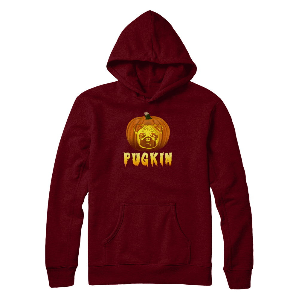Pugkin Funny Pumpkin Pug Halloween T-Shirt & Hoodie | Teecentury.com