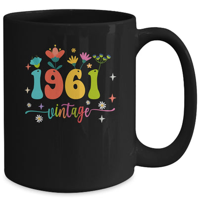 62 Years Old Vintage 1961 62nd Birthday Tee Wildflower Mug | teecentury