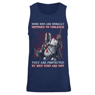 Knight Templar Men Opposed To Violence They Are Protected By Men Who Are Not T-Shirt & Hoodie | Teecentury.com