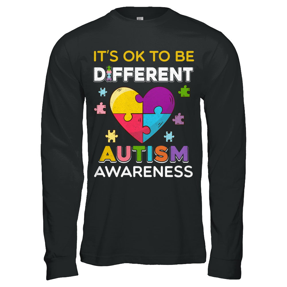 It's Ok To Be Different Autism Awareness Gift 2018 T-Shirt & Hoodie | Teecentury.com