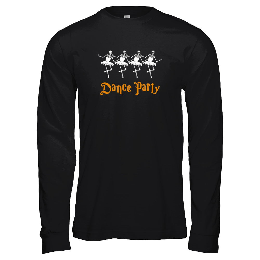Ballet Skeleton Dance Party Happy Halloween T-Shirt & Tank Top | Teecentury.com