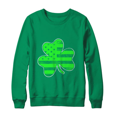 Vintage AMERICAN FLAG Ireland Shamrock St Patricks Day T-Shirt & Hoodie | Teecentury.com