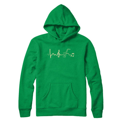 Saxophone Heartbeat Musician T-Shirt & Hoodie | Teecentury.com
