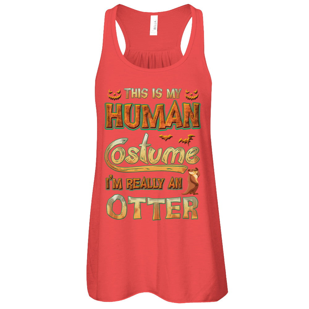 Otter Halloween My Human Costume I'm Really An Otter T-Shirt & Tank Top | Teecentury.com