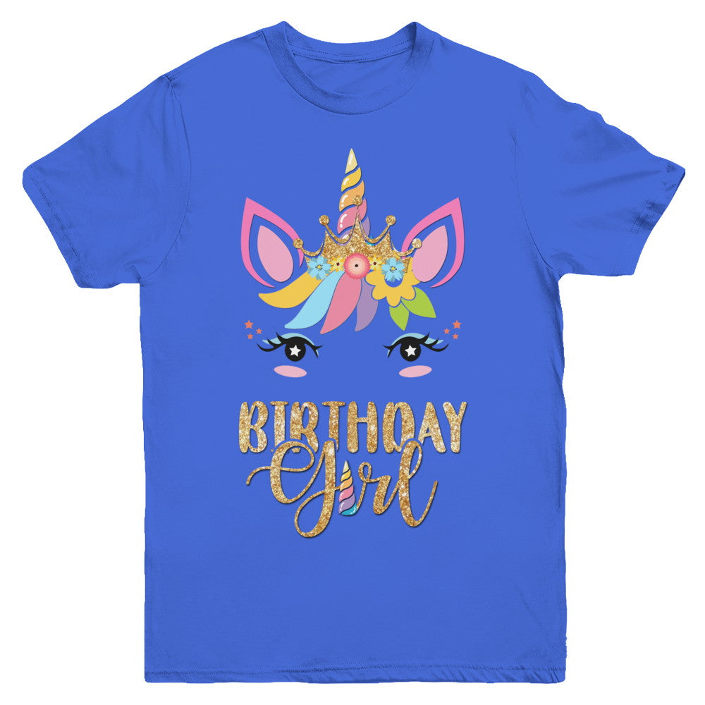 Cute Unicorn Girl Daughter Birthday Gift Youth Youth Shirt | Teecentury.com
