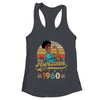 63 Year Old Awesome Since 1960 63rd Birthday Black Women Shirt & Tank Top | teecentury