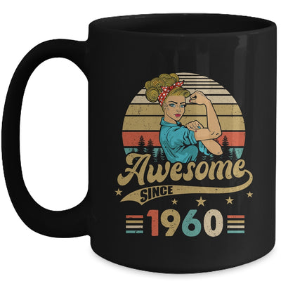 63 Year Old Awesome Since 1960 63rd Birthday Women Mug | teecentury