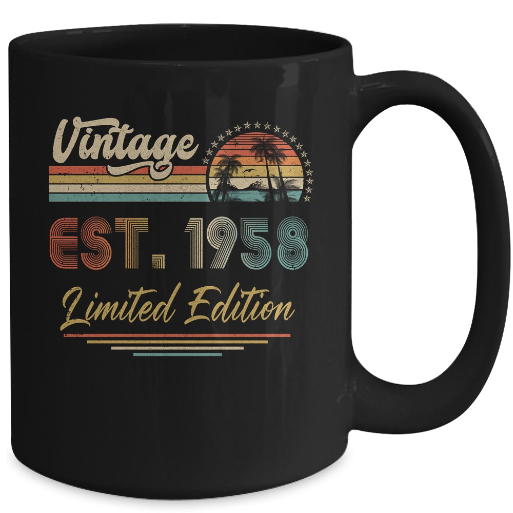 64 Year Old Vintage 1958 Limited Edition 64th Birthday Mug Coffee Mug | Teecentury.com