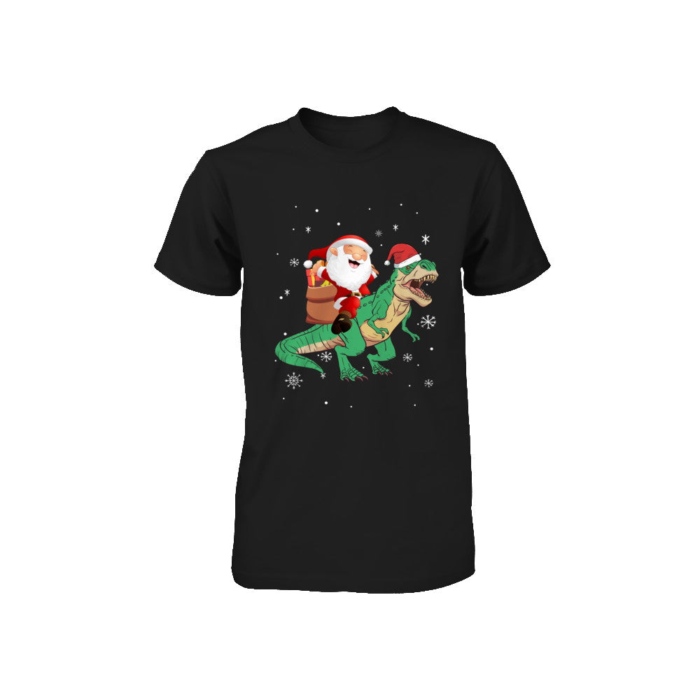 Christmas Santa Kids Dinosaur T-Rex For Boys Kids Youth Youth Shirt | Teecentury.com