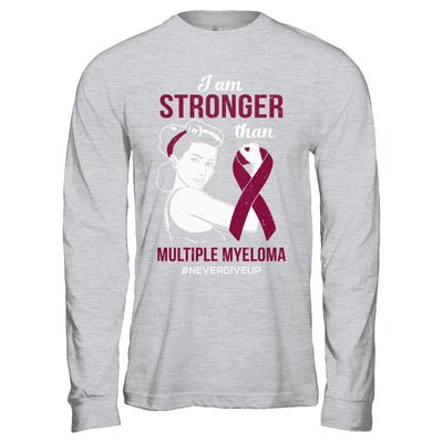I Am Stronger Than Multiple Myeloma Awareness Support T-Shirt & Hoodie | Teecentury.com