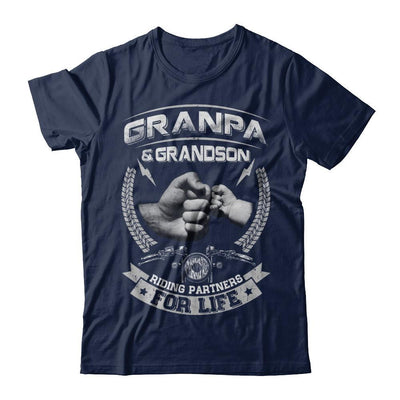 Motocross Grandpa And Grandson Riding Partners For Life T-Shirt & Hoodie | Teecentury.com