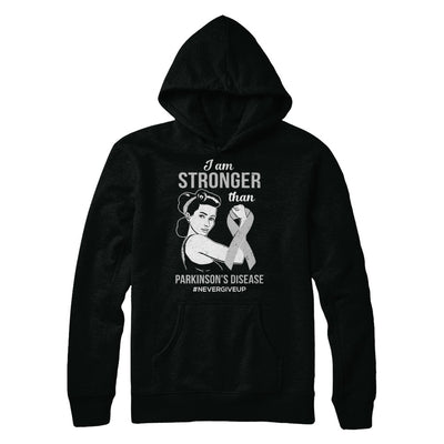 I Am Stronger Than Parkinson's Disease Awareness Support T-Shirt & Hoodie | Teecentury.com