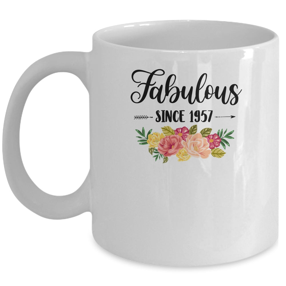 65th Birthday Gifts Women 65 Year Old Fabulous Since 1957 Mug Coffee Mug | Teecentury.com