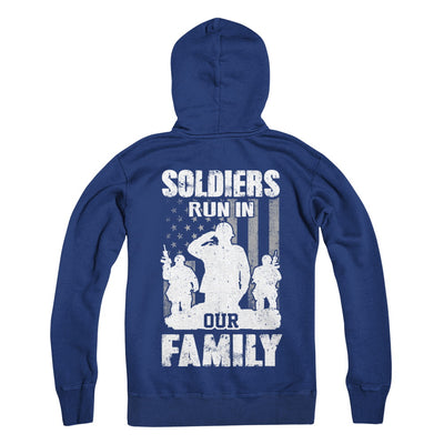 Soldiers Run In Our Family Veteran Dad Son T-Shirt & Hoodie | Teecentury.com