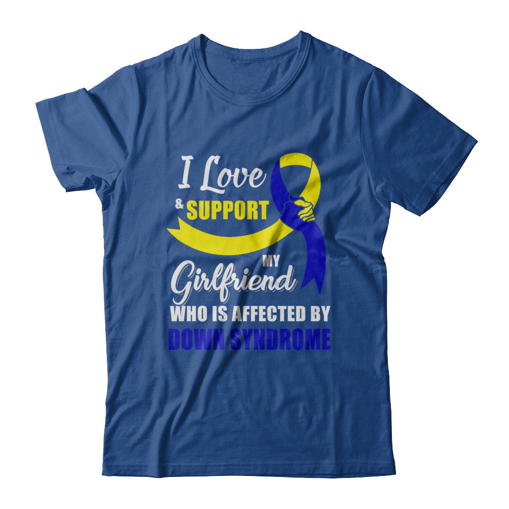 Down Syndrome Awareness Support Yellow Blue Girlfriend Boyfriend T-Shirt & Hoodie | Teecentury.com