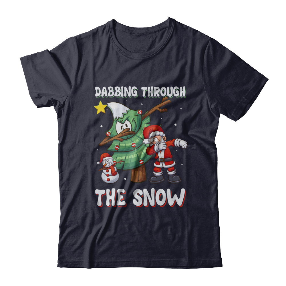 Dabbing Santa Snowman Christmas Tree T-Shirt & Sweatshirt | Teecentury.com