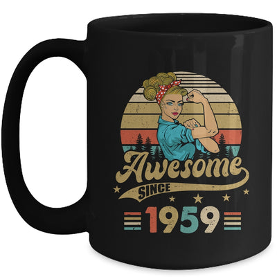 64 Year Old Awesome Since 1959 64th Birthday Women Mug | teecentury