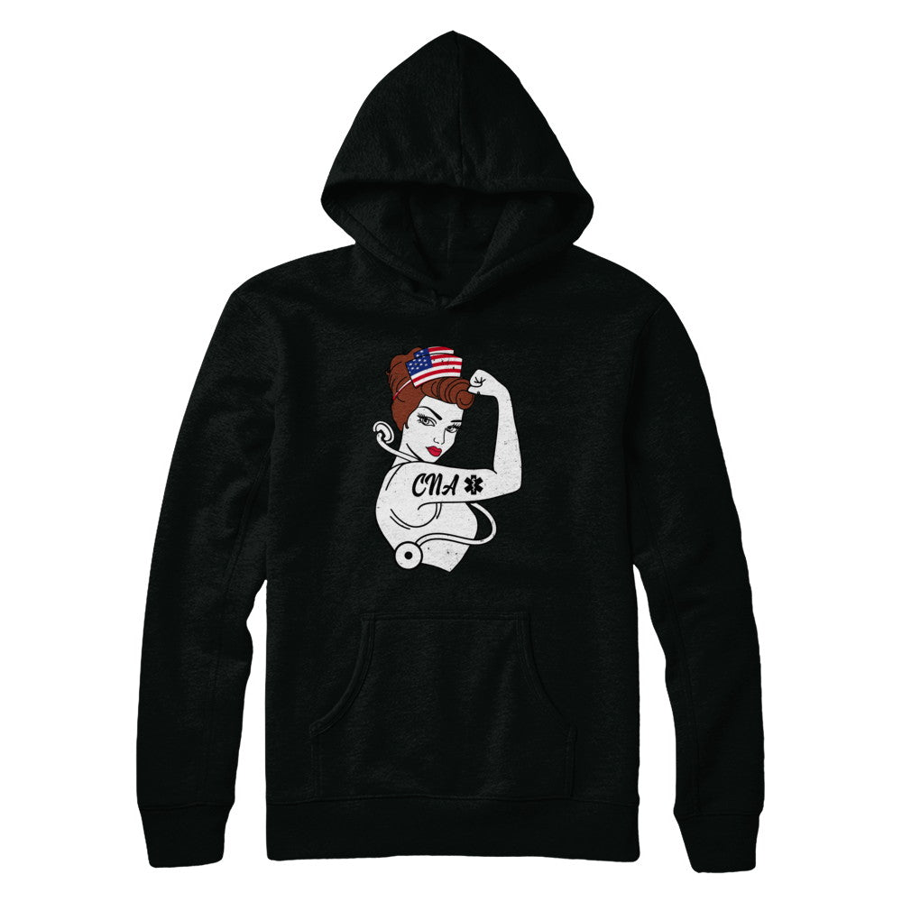 Nursing Strong Woman Cna Strong Nurse 4Th Of July T-Shirt & Hoodie | Teecentury.com