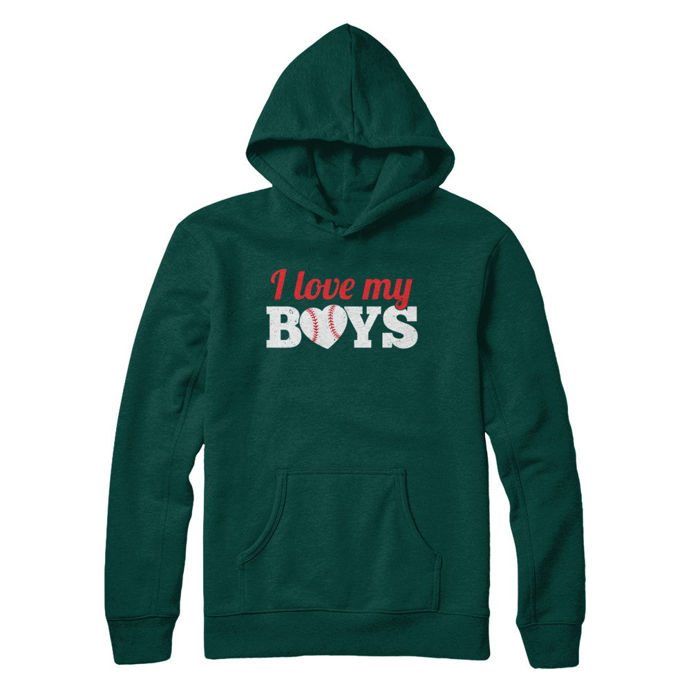 Love My Boys Mom And Dad Baseball T-Shirt & Hoodie | Teecentury.com