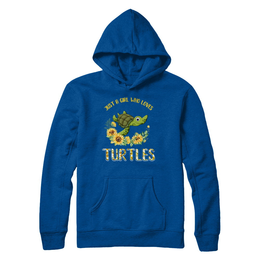 Just A Girl Who Loves Turtles And Sunflowers T-Shirt & Hoodie | Teecentury.com
