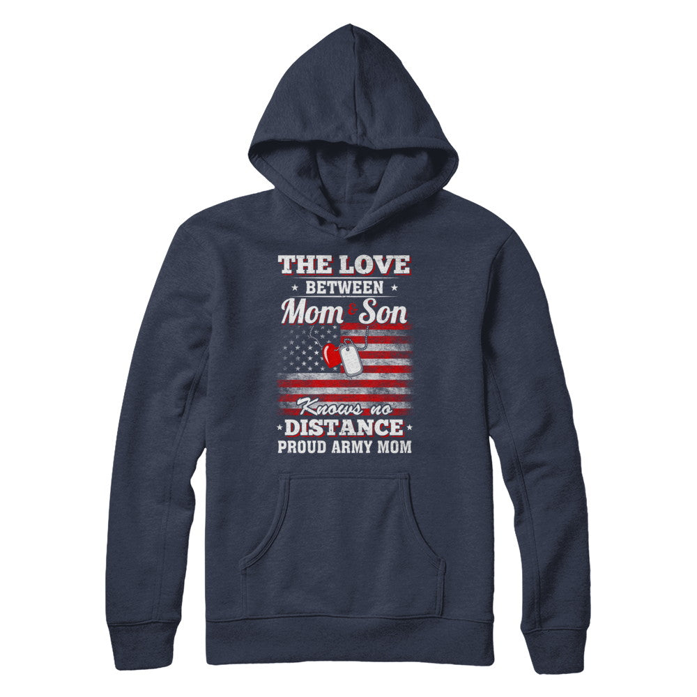 The Love Between Mom And Son Proud Army Mom T-Shirt & Hoodie | Teecentury.com