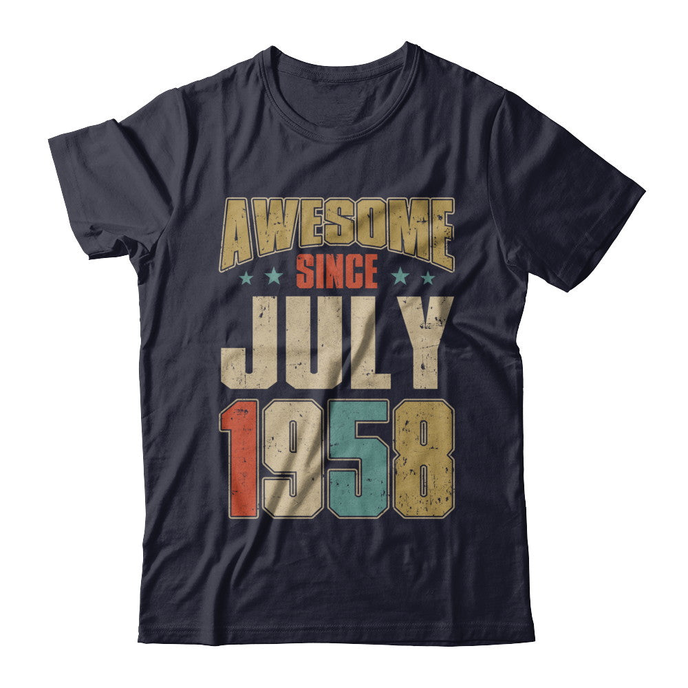 Vintage Retro Awesome Since July 1958 64th Birthday T-Shirt & Hoodie | Teecentury.com