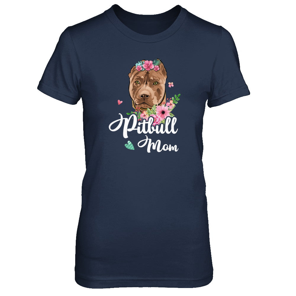 Pit bull Mom Funny Dog Mom Gift Idea T-Shirt & Tank Top | Teecentury.com