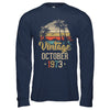 Retro Classic Vintage October 1973 49th Birthday Gift T-Shirt & Hoodie | Teecentury.com