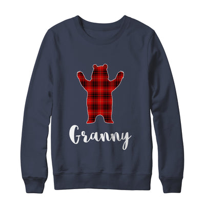 Red Granny Bear Buffalo Plaid Family Christmas Pajamas T-Shirt & Sweatshirt | Teecentury.com
