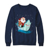 Santa Claus Riding Shark Christmas Xmas Gift T-Shirt & Sweatshirt | Teecentury.com