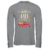 Vintage Hello Fall Pickup Pumpkin Patch Leaves T-Shirt & Hoodie | Teecentury.com