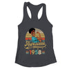 65 Year Old Awesome Since 1958 65th Birthday Black Women Shirt & Tank Top | teecentury
