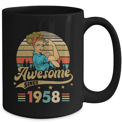 65 Year Old Awesome Since 1958 65th Birthday Women Mug | teecentury