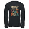 65 Years Old Legendary Since April 1958 65th Birthday Shirt & Hoodie | teecentury