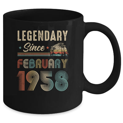 65 Years Old Legendary Since February 1958 65th Birthday Mug | teecentury
