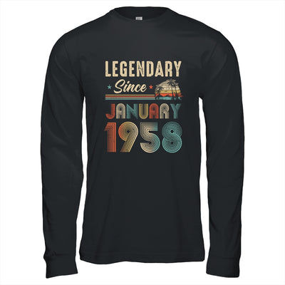 65 Years Old Legendary Since January 1958 65th Birthday Shirt & Hoodie | teecentury