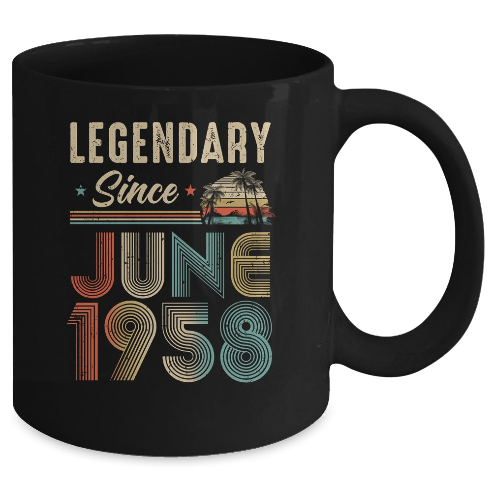 65 Years Old Legendary Since June 1958 65th Birthday Mug | teecentury