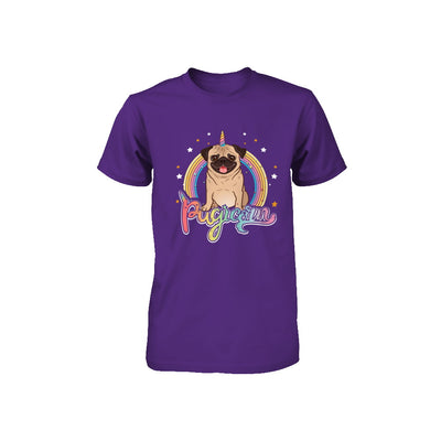 Rainbow Pugicorn Pug Unicorn For Kids Youth Youth Shirt | Teecentury.com